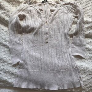 Aeropostale Cream Cotton Sweater
